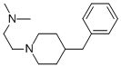 4-ベンジル-1-[2-(ジメチルアミノ)エチル]ピペリジン 化学構造式