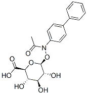 베타-D-글루코피라누론산,1-((아세틸(1,1'-비페닐)-4-일아미노)옥시)-1-데옥시-