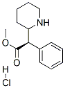 methyl (2R)-2-phenyl-2-[(2R)-2-piperidyl]acetate hydrochloride Structure