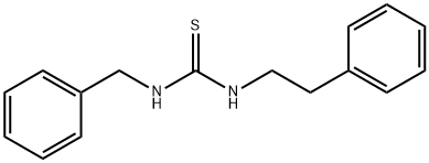 1-苄基-3-苯乙基硫脲, 35653-54-4, 结构式