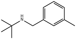 N-(3-甲基苄基)叔丁基胺 结构式