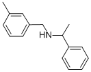 (3-メチルベンジル)(1-フェニルエチル)アミン 化学構造式