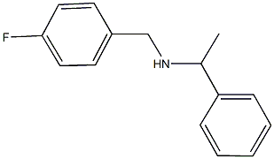N-(4-氟苄基)-1-苯基乙烷-1-胺 结构式