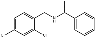 (2,4-ジクロロベンジル)(1-フェニルエチル)アミン 化学構造式