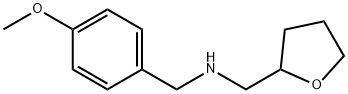 (4-メトキシベンジル)(テトラヒドロフラン-2-イルメチル)アミン 化学構造式