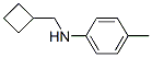 Benzenamine, N-(cyclobutylmethyl)-4-methyl- (9CI) Struktur