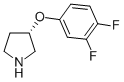 S-3-(3,4-DIFLUOROPHENOXY)-PYRROLIDINE Structure