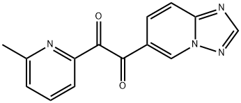 1-([1,2,4]噻唑并[1,5-A]-6-吡啶基)-2-(6-甲基-2-吡啶基)乙烷-1,2-二酮, 356560-84-4, 结构式