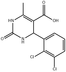 4-(2,3-Dichlorophenyl)-1,2,3,4-tetrahydro-6-methyl-2-oxo-5-pyrimidinecarboxylic Struktur
