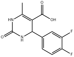 4-(3,4-Difluorophenyl)-1,2,3,4-tetrahydro-6-methyl-2-oxo-5-pyrimidinecarboxylic Structure