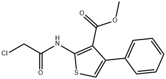 Methyl 2-(2-chloroacetylaMino)-4-phenylthiophene-3-carboxylate, 96% Structure
