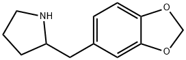 2-(1,3-苯并二恶茂-5-甲基)吡咯烷, 35667-14-2, 结构式