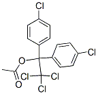 4-クロロ-α-(4-クロロフェニル)-α-トリクロロメチルベンゼンメタノールアセタート 化学構造式