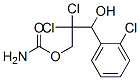 1-(o-クロロフェニル)-2,2-ジクロロ-1,3-プロパンジオール3-カルバマート 化学構造式