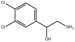 2-アミノ-1-[3,4-ジクロロフェニル]エタノール 化学構造式