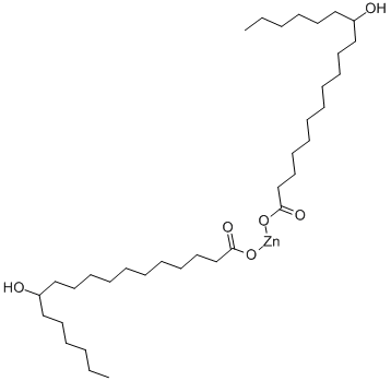 zinc bis[12-hydroxyoctadecanoate] 结构式