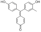 4-[(4-hydroxy-3-methylphenyl)(4-hydroxyphenyl)methylene]cyclohexa-2,5-dien-1-one Struktur