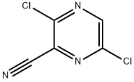 3,6-dichloropyrazine-2-carbonitrile 化学構造式