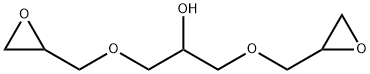 1,3-ビス(オキシラニルメトキシ)プロパン-2-オール 化学構造式