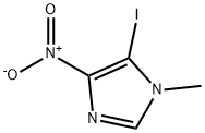 1-メチル-4-ニトロ-5-ヨード-1H-イミダゾール 化学構造式