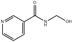 N-(ヒドロキシメチル)ニコチンアミド 化学構造式