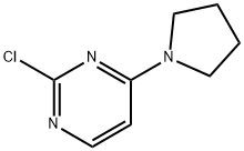 2-クロロ-4-ピロリジン-1-イルピリミジン 化学構造式