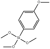 トリメトキシ(4-メトキシフェニル)シラン 化学構造式
