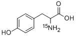 DL-4-羟基苯基丙氨酸-15N, 35693-13-1, 结构式