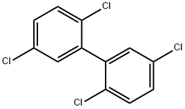 2,2',5,5'-テトラクロロビフェニル 化学構造式
