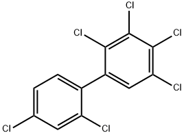 2,2',3,4,4',5-ヘキサクロロビフェニル 化学構造式