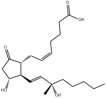 (15S)-15-メチルプロスタグランジンE2 化学構造式