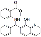 methyl 2-[[(8-hydroxy-7-quinolyl)phenylmethyl]amino]benzoate Struktur