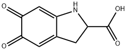 5,6-ジオキソ-2,3,5,6-テトラヒドロ-1H-インドール-2-カルボン酸 化学構造式