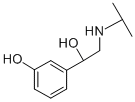 m-ヒドロキシ-α-[(イソプロピルアミノ)メチル]ベンジルアルコール 化学構造式