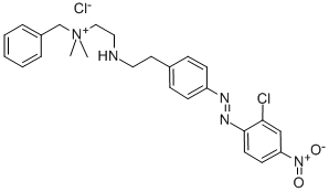 benzyl[2-[[4-[(2-chloro-4-nitrophenyl)azo]phenyl]ethylamino]ethyl]dimethylammonium chloride Structure