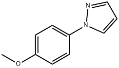 1-(4-メトキシフェニル)-1H-ピラゾール 化学構造式