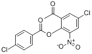 BENZOIC ACID, 4-CHLORO-, 2-ACETYL-4-CHLORO-6-NITROPHENYL ESTER Struktur