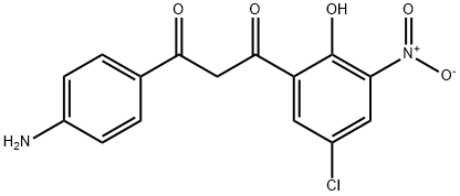 1,3-PROPANEDIONE, 1-(4-AMINOPHENYL)-3-(5-CHLORO-2-HYDROXY-3-NITROPHENYL)- Structure