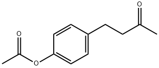 乙酸覆盆子酮酯,3572-06-3,结构式