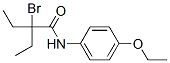 2-ブロモ-N-(4-エトキシフェニル)-2-エチルブタンアミド 化学構造式