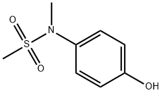 N-(4-hydroxyphenyl)-N-methyl-methanesulfonamide Struktur
