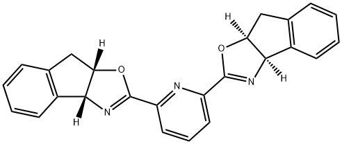 2,6-双[(3AR,8AS)-(+)-8H-茚并[1,2-D]恶唑啉-2-基]吡啶,357209-32-6,结构式