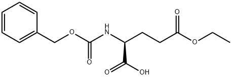 N-Cbz-L-glutamic acid 5-ethyl ester 化学構造式