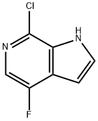 1H-Pyrrolo[2,3-c]pyridine, 7-chloro-4-fluoro- Struktur