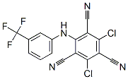 2,4-Dichloro-6-[[3-(trifluoromethyl)phenyl]amino]-1,3,5-benzenetricarbonitrile Structure