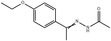 Acetic acid, [1-(4-ethoxyphenyl)ethylidene]hydrazide (9CI) Structure