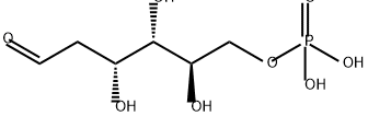 2-デオキシ-D-グルコース6-りん酸 化学構造式