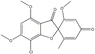 去氢灰黄霉素, 3573-90-8, 结构式