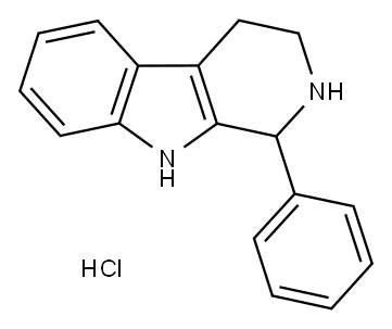 1-phenyl-2,3,4,9-tetrahydro-1H-beta-carboline hydrochloride Structure