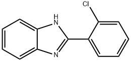 2-(2-クロロフェニル)-1H-ベンゾイミダゾール 化学構造式